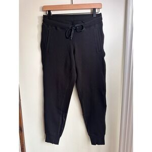 ALALA Black Mesh Detail Jogger Sweatpants Athletic Athleisure Women's XS